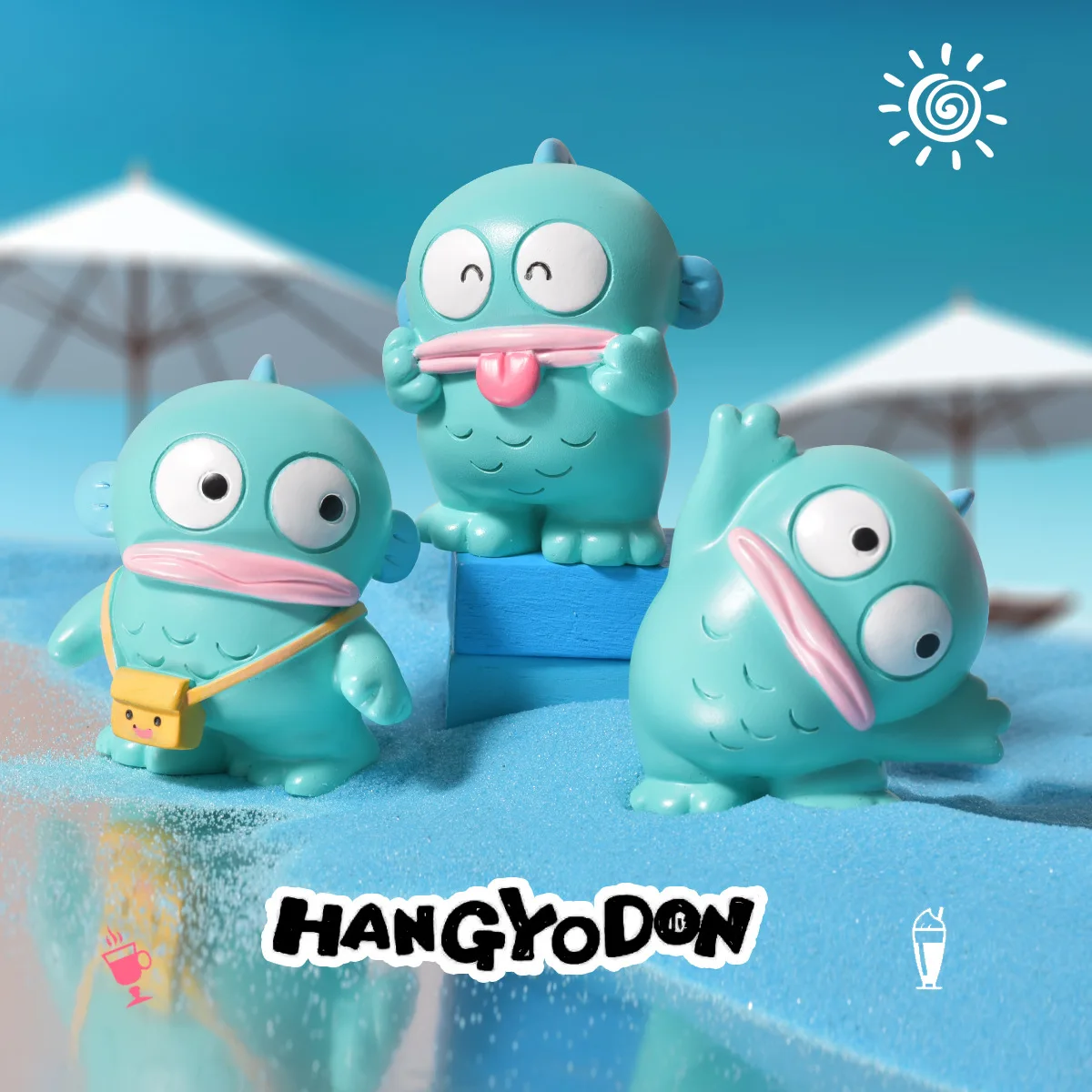 8pcs Mermaid Hangyodon Blind box Big Mouth Fish Anime Figure Desktop Decoration Student Surprise Gift Mystery Box Wholesale