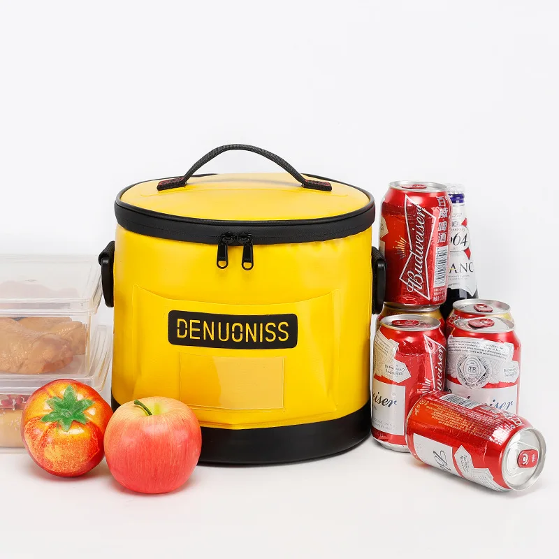 

2025 Upscale Circular Insulated New Refrigerated package Durable Outdoor Camping Fishing Bag Portable Lunch Box Picnic Bag