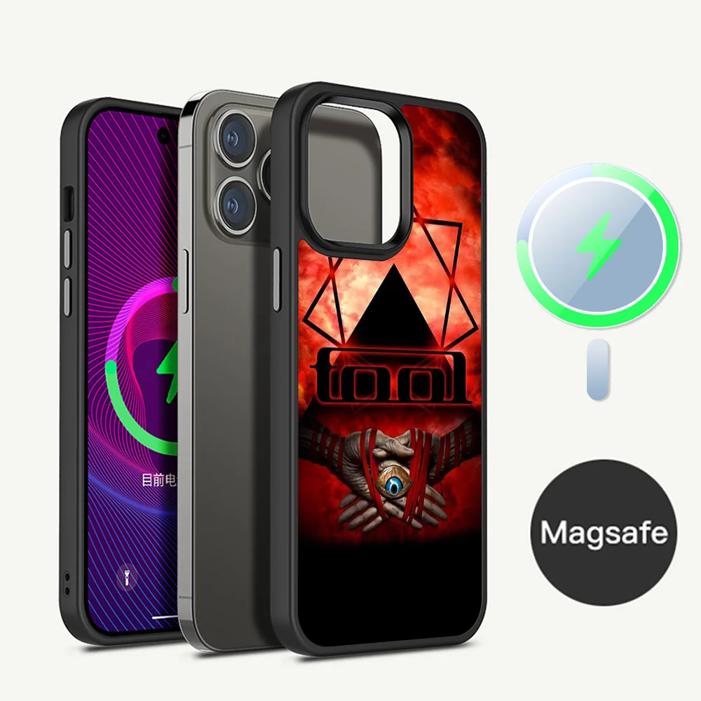 Band T-Tool Schism Phone Case Magesafe Magnetic Wireless Charge Case For IPhone 16 11 12 13 14 15 Pro Max Plus Mini