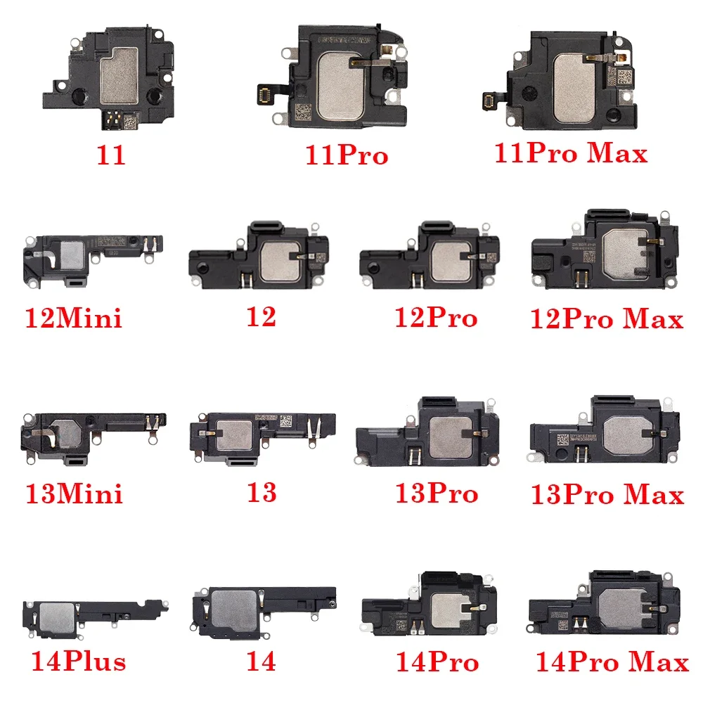 1Pcs Loudspeaker For iphone 11 12 13 Mini Pro Max Lound Speaker Ringer inner Buzzer Flex Cable Replacement Parts