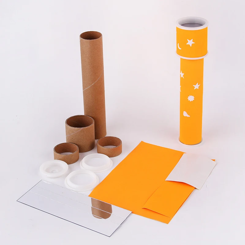 DIY Roterende Caleidoscoop Materiaal Kit Eenvoudig Kleurrijk Caleidoscoop Speelgoed Wetenschappelijk Experiment Leermiddelen Handgemaakt Speelgoed Voor