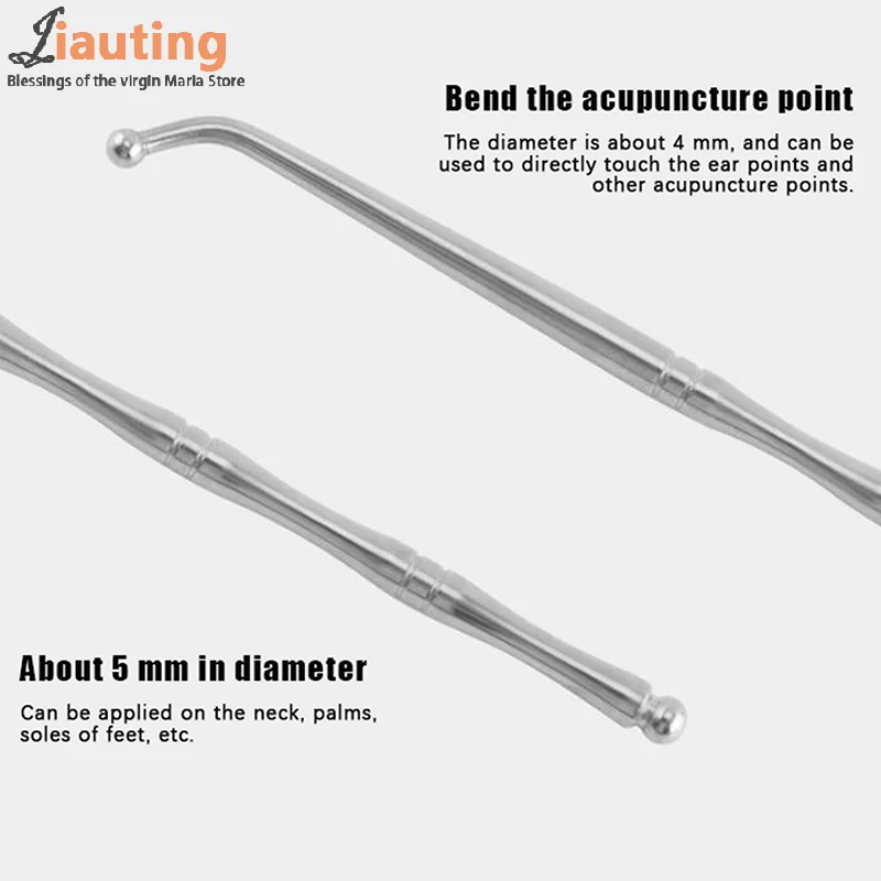 Stylo d'acupuncture manuel à Double tête en acier inoxydable, masseur de Point de déclenchement, outil de Massage des tissus profonds pour soulager la douleur méridienne corporelle