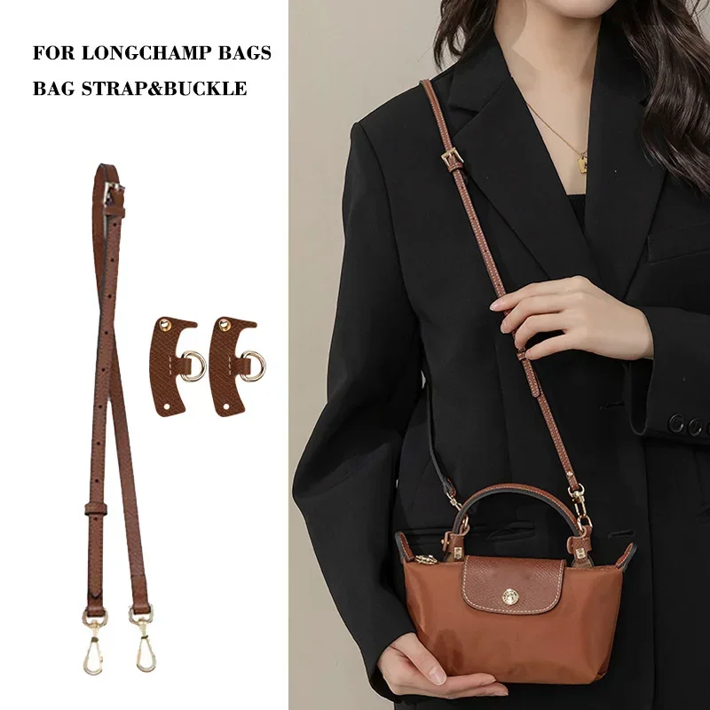 Bag Strap For Longchamp Mini Bag Shoulder Strap Dumpling Crossbody Perforated Conversion Accessories for Punch-free Bags Stra