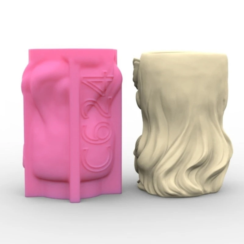 Elf Girl Pen Holder Flower Pots Silicone Molds Epoxy Resin Mold Succulent Planter 97QE