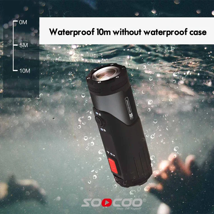 2K HD Soocoo Hunting Motion Camcorder Helmet Mount Mini Body Waterproof Action Video Camera WiFi Action & Sports Camera