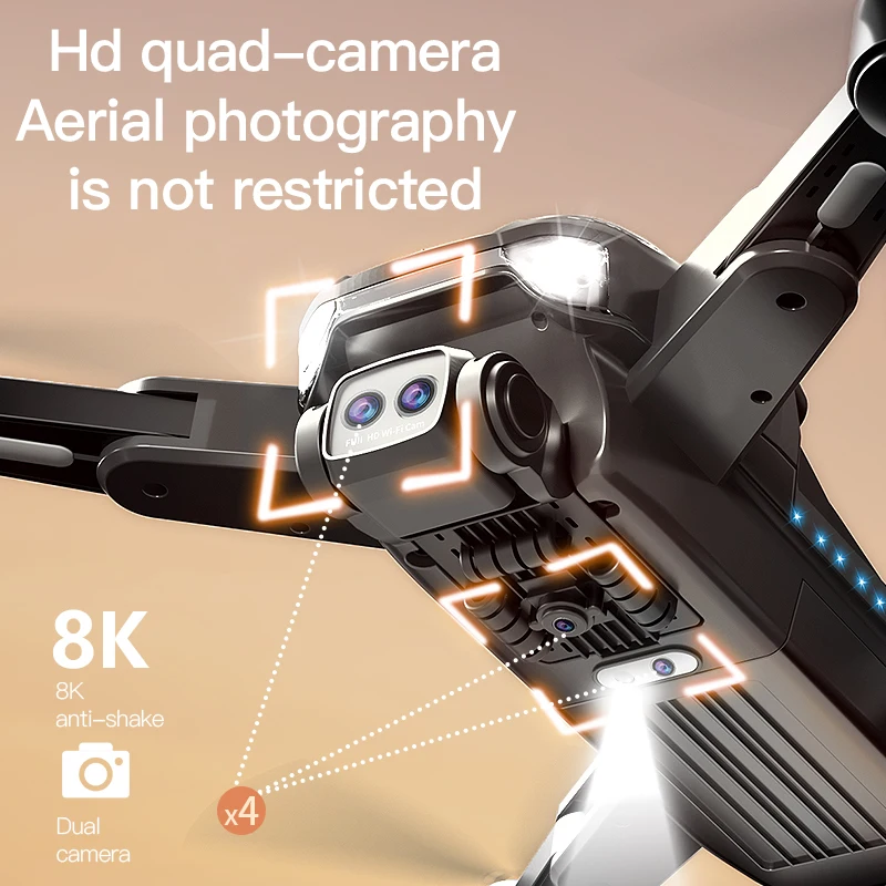 Lenovo P11 Max Drone GPS Professinal 8K HD Camera Four-way Dual-Camera Intelligent Obstacle Avoidanc Brushless Quadrotor 10000M