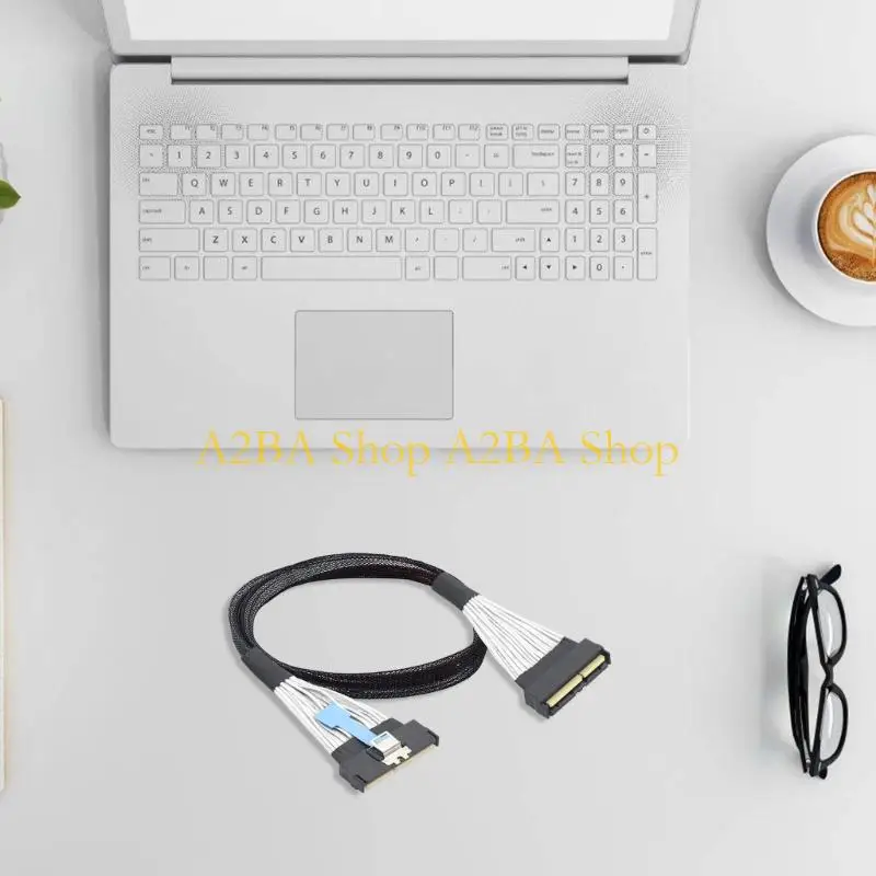 A2BA Multiple Device SASs MCIO5.0 124P 16X Server Cable with Enhanceds Durability and Protections