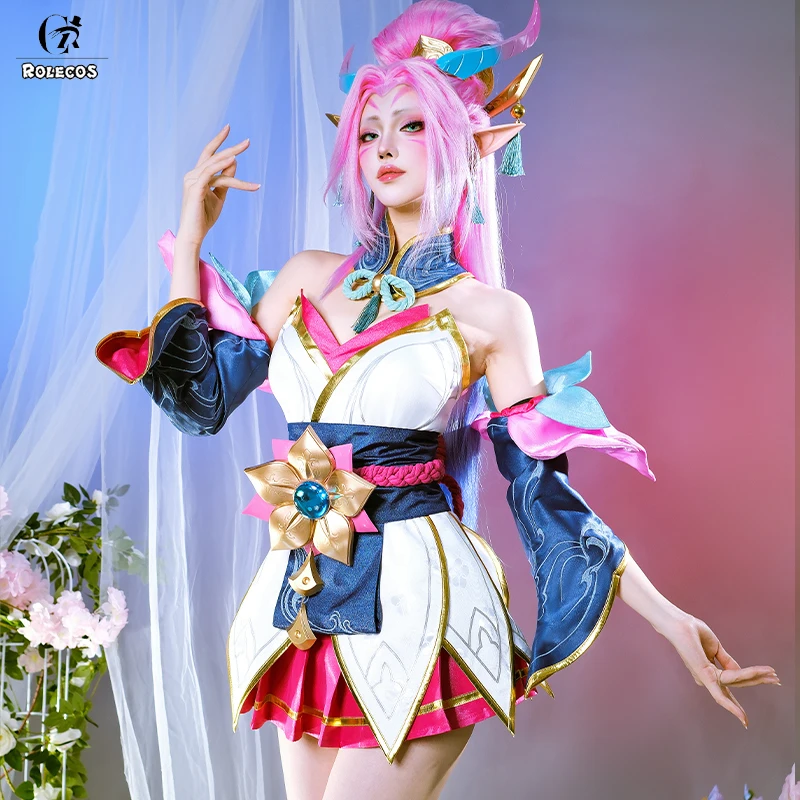 ROLECOS Game Lol Spirit Blossom Zyra Cosplay Costume Zyra Sexy Dress Halloween Women Dress Uniform Fullset Outfit view 5