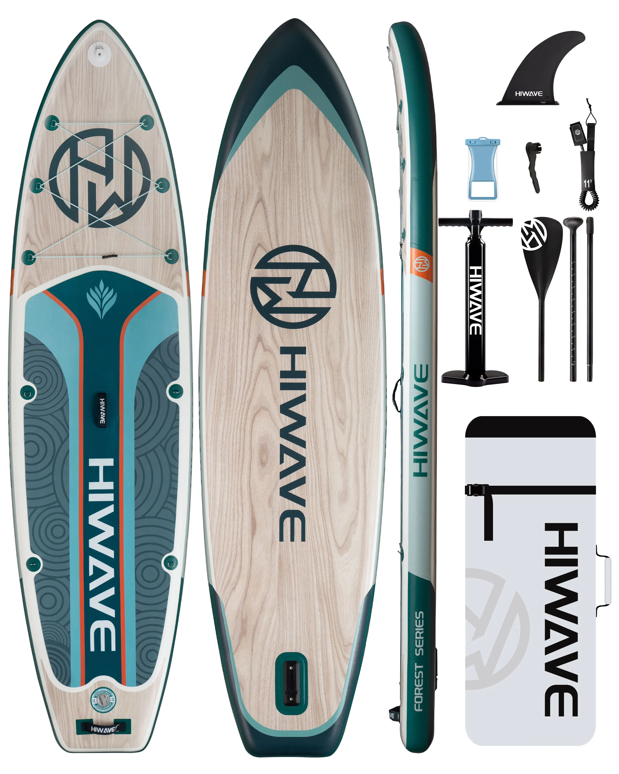 HIWAVE スタンドアップパドルボード インフレータブル HIWAVE 防水インフレータブルパドル Sup ボード大人の立ちスタイル水生