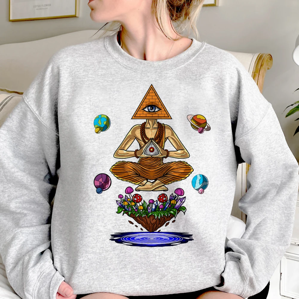 Magic Mushrooms Alien Psychedelic hoodies women japanese streetwear Kawaii Hooded Shirt women anime pulls