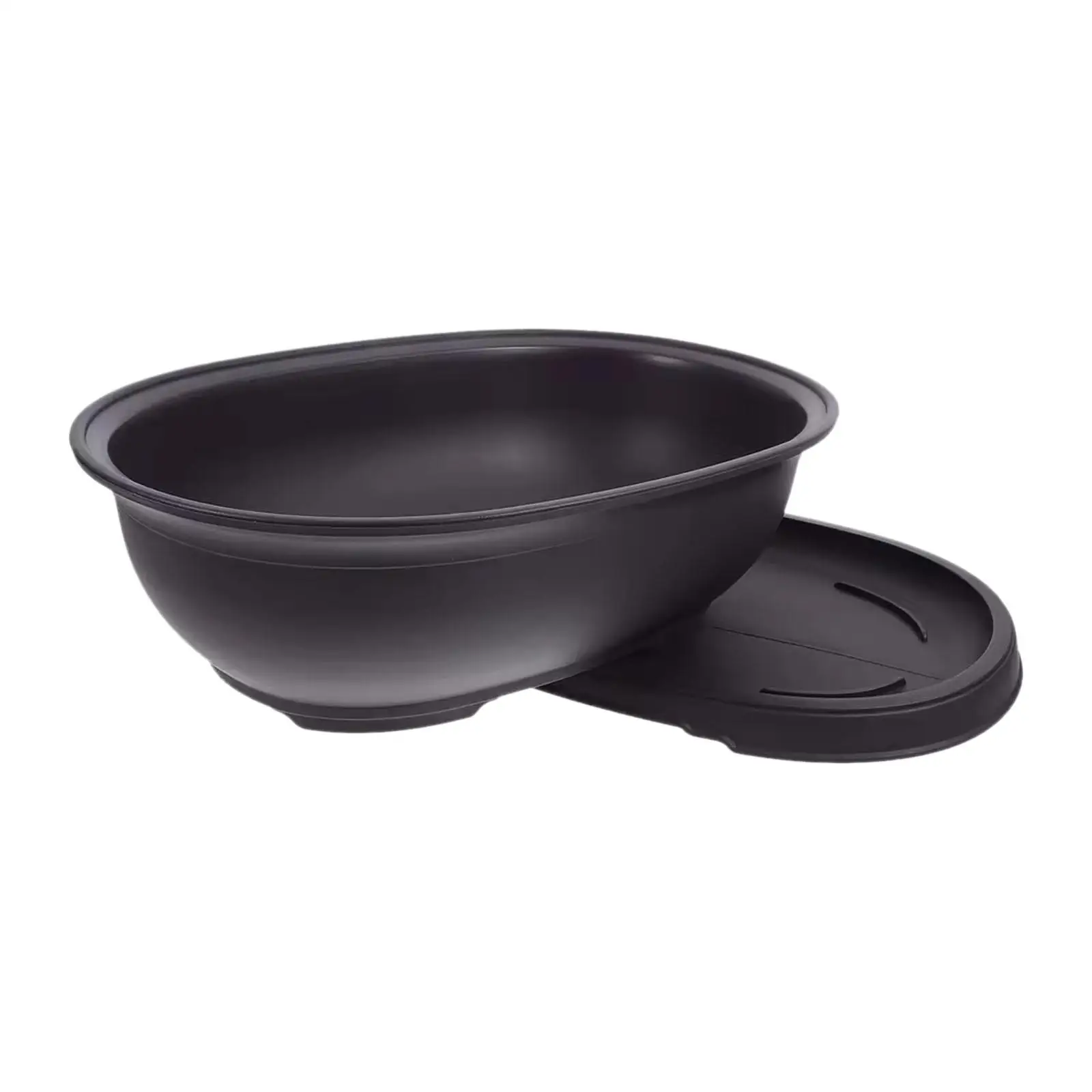 Training Pot with Humidity Tray Flowerpot Desk Tabletop with Drainage Tray Oval Nursery Pot Container for Terraces Porch Lawn