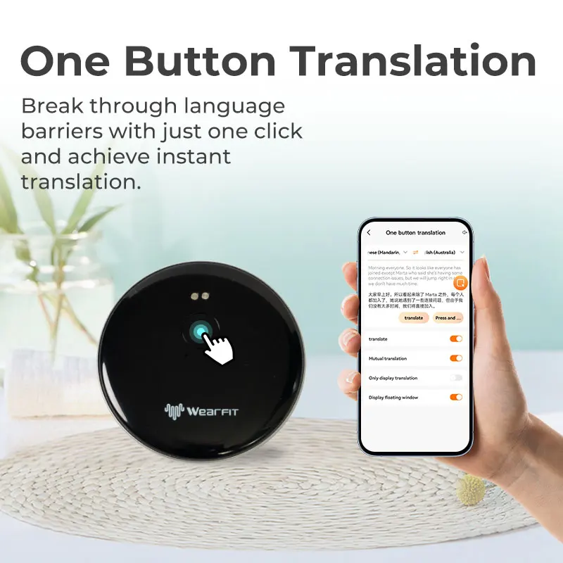 AI Voice Assistant Accurate Translator 137 Language Video Photo Meeting Record Translate Simultaneous Interpretation Translation