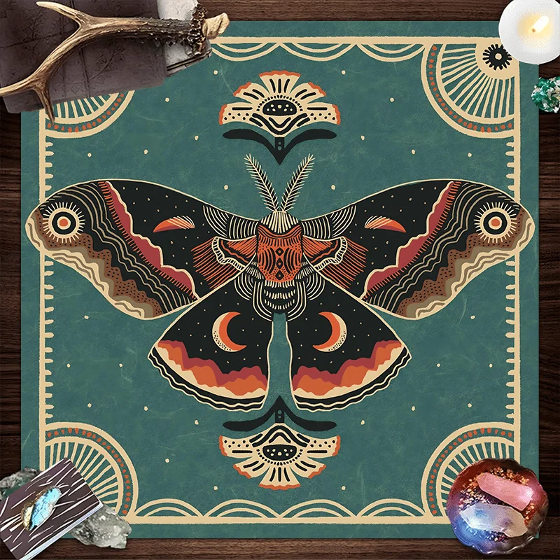 

Сакральная геометрия, алтарь Таро, тканевый коврик для стола с божественными символами для медитации, гадания, чтения, зимняя солдатика, духовный подарок