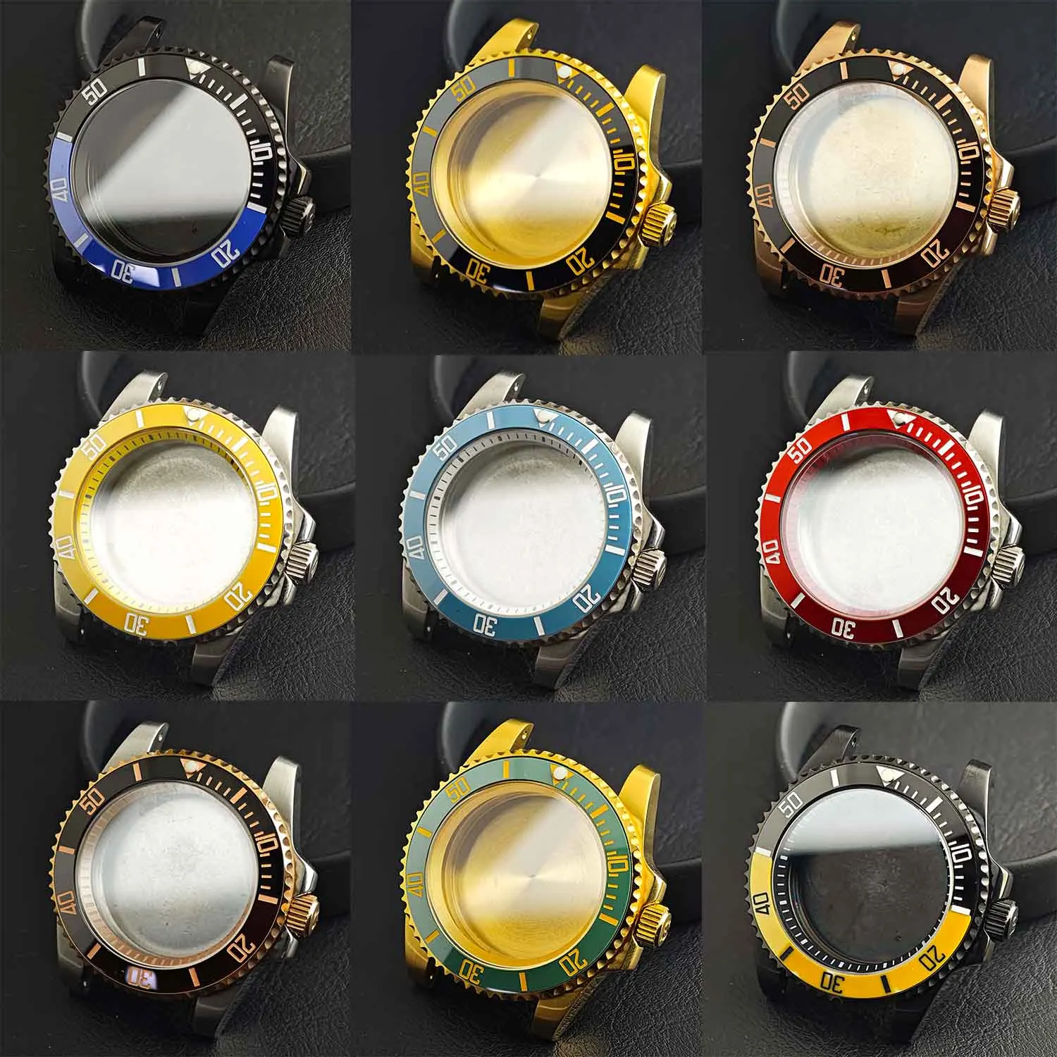 

Корпус часов 40 мм, подходящий для механизма NH35/NH36, из нержавеющей стали, с внутренним теневым кольцом и аксессуарами для безеля.