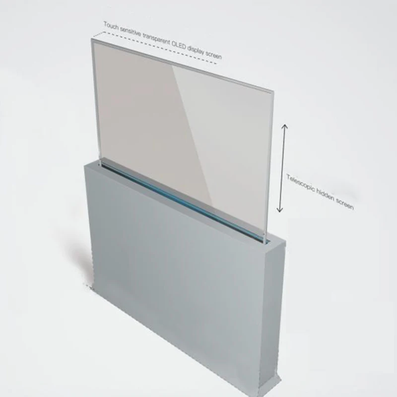 Custom Base Size Floor Standing  55inch 1080P Transparent OLED Screen SKD Supplier Factory Transparent Oled Best Display