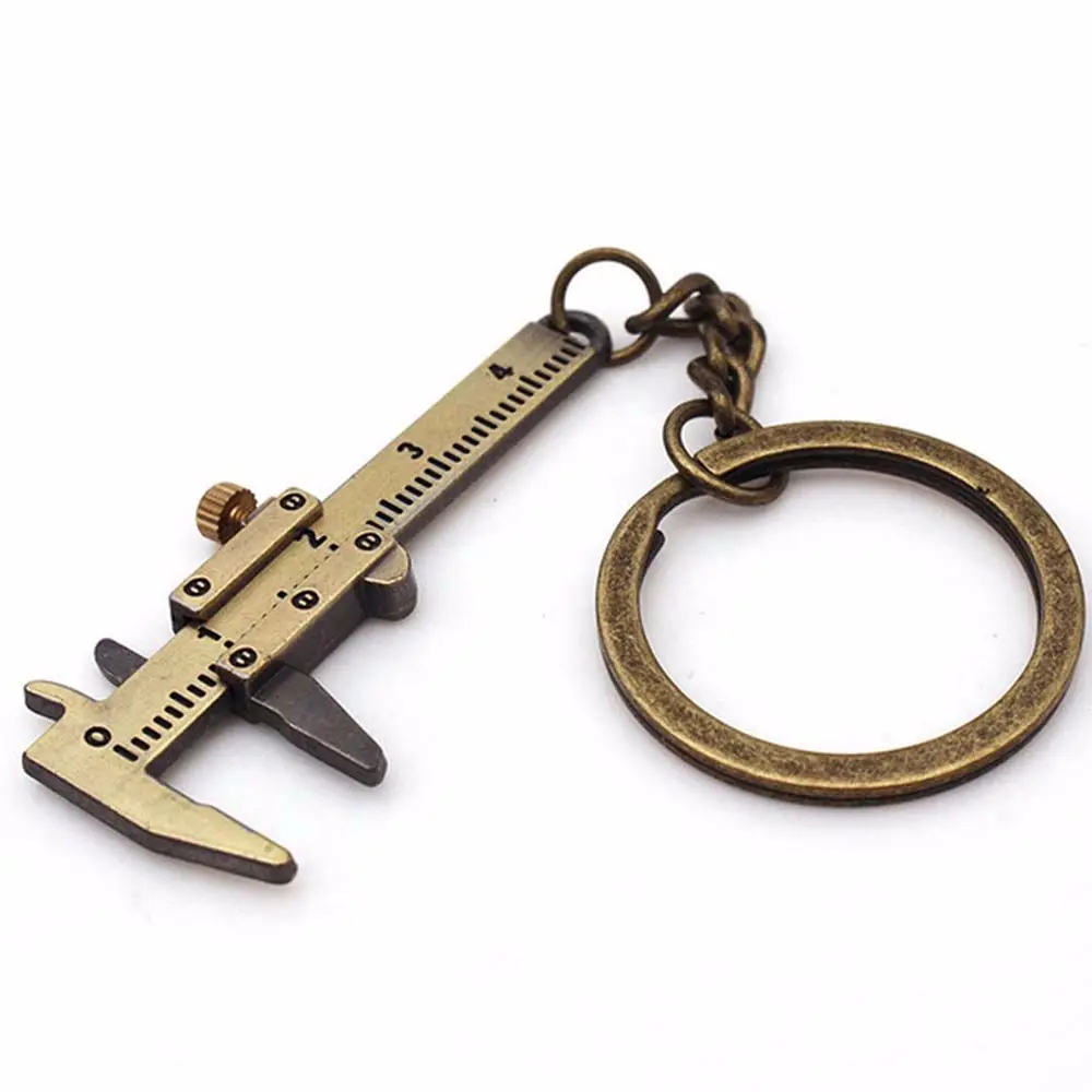 Keychain Adjustable Gadget Car Keychain Mini Vernier Caliper Ruler Measuring Gauge Keyring Vernier Caliper Keychain Key Chain
