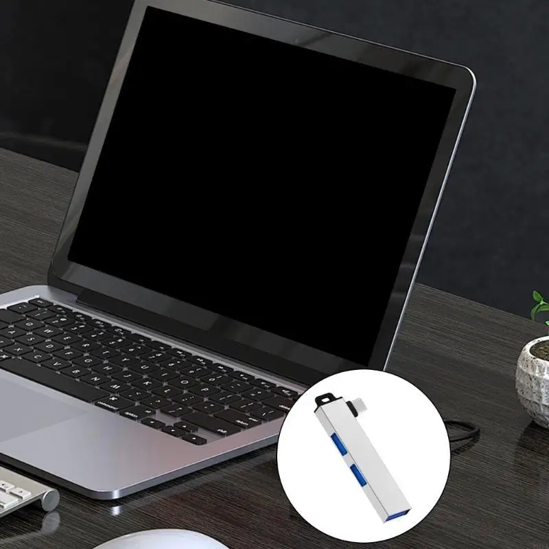 W91A Ligero Cuble C tipo C con 1 puerto USB3.0 y 2 puertos USB2.0, para viajar y uso aluminio uso diario