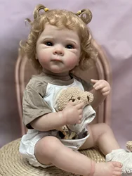 50cm Waterproof Bettie Reborn Girl Doll With Rooted Hair Full Body Vinyl Doll Lifelike Muñeca Reborn For Kids Gift