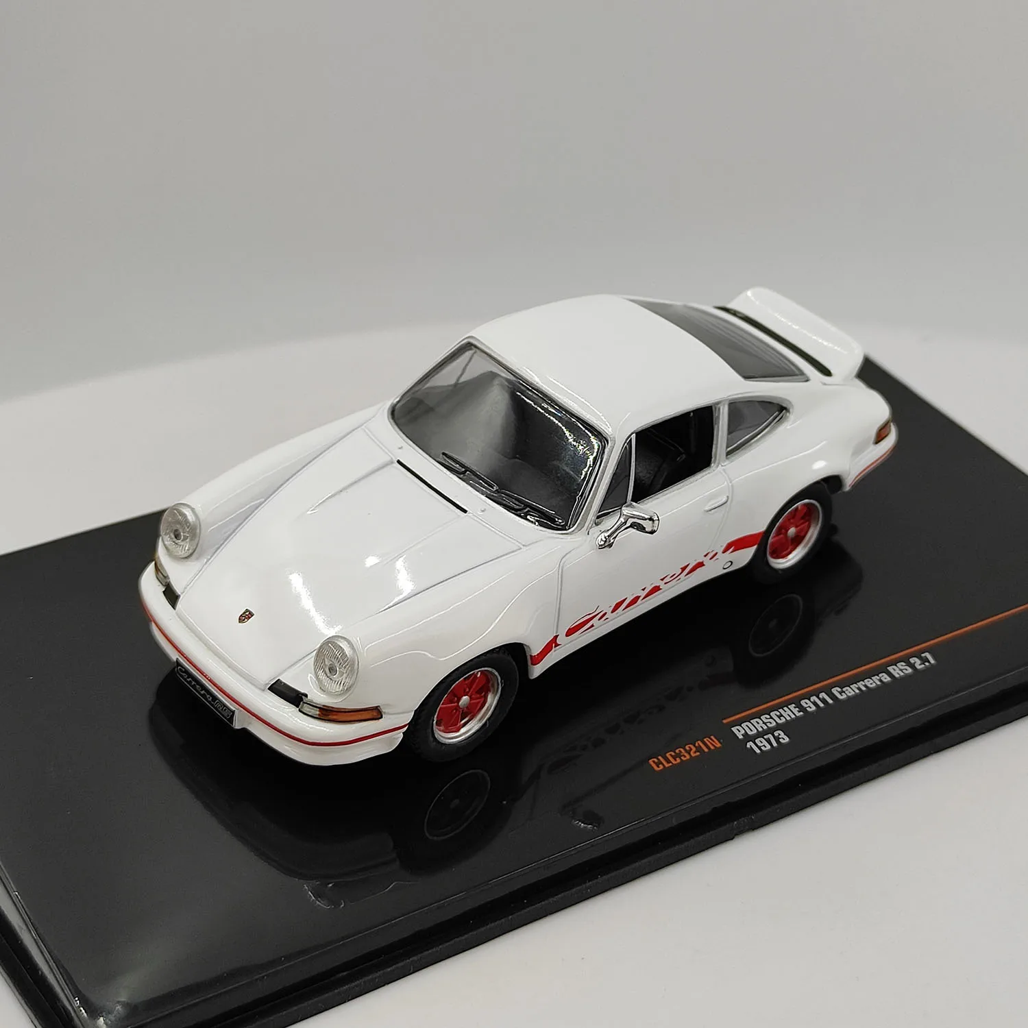 Diecast IXO 1/43 Schaal Porsche 911 Carrera Rs 2.7 1973 Witte Legering Model Auto Collectible Toy Gift Souvenir Display Ornament