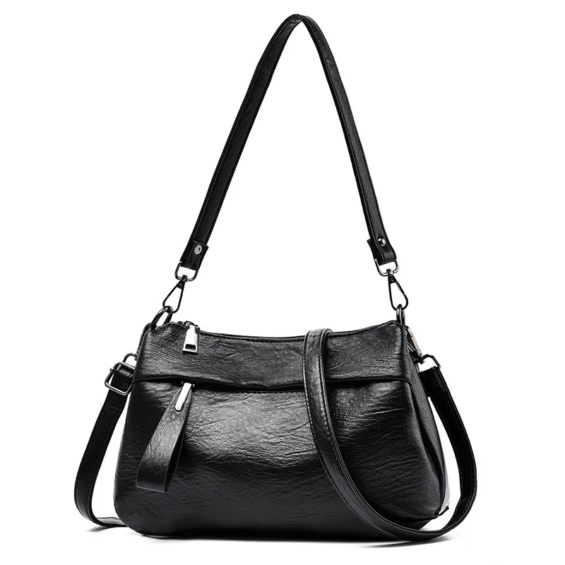 

Hobo Bag Leather Women Handbags Female Leisure Shoulder Bags Fashion Purses Vintage Bolsas Large Capacity Tote bag