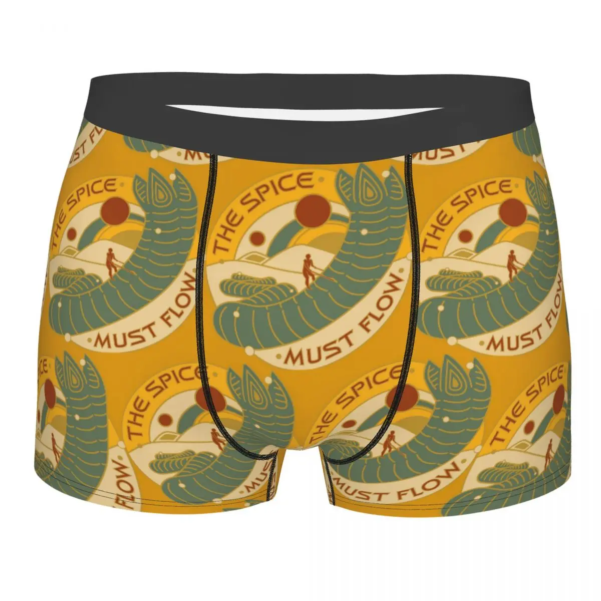 Boxer Underpants Shorts The Spice Must Flow Panties Men's Ventilate Underwear for Homme Man Boyfriend Gift