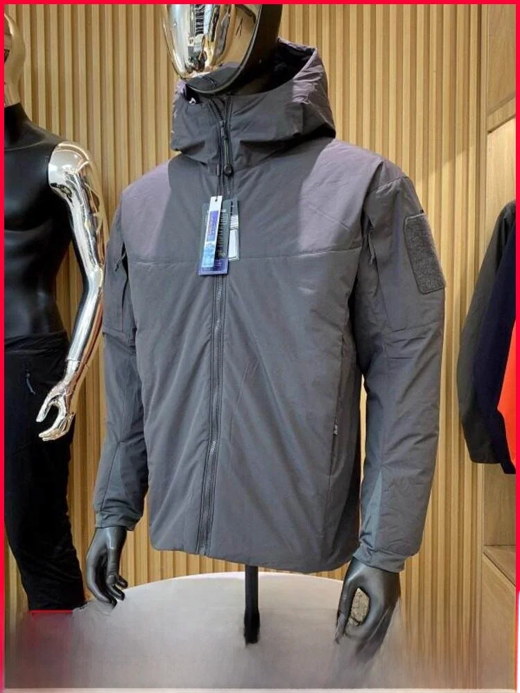 

Thiened Cotton Jaet Outdoor ex Autumn Winter Warm Casual Hooded Zipper Closure Nylon Fabric Stand Fit Youth Faion