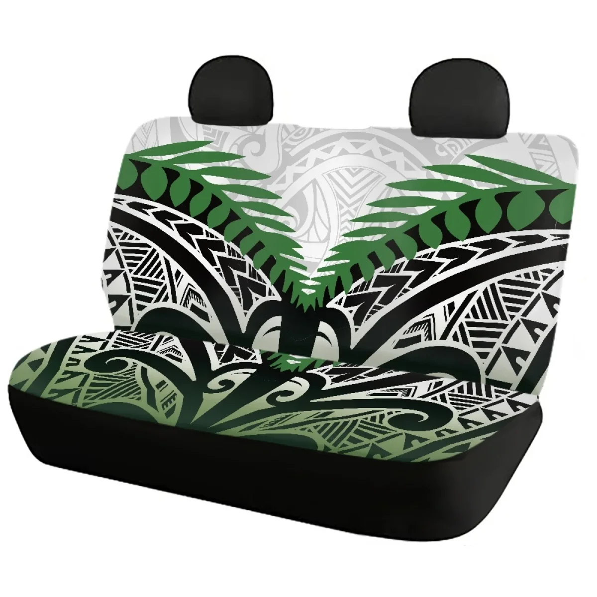 Polynesian Tribal Culture Front and Back Car Seat Cushion Cover Auto Intorior Decor Heavy-Duty Nonslip Full Set Vehicle Seat