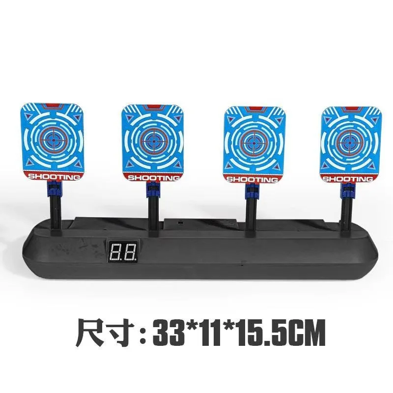 Automatic reset electric shooting target accessory; children's sound and light shooting parent-child game toy; high-precision sc