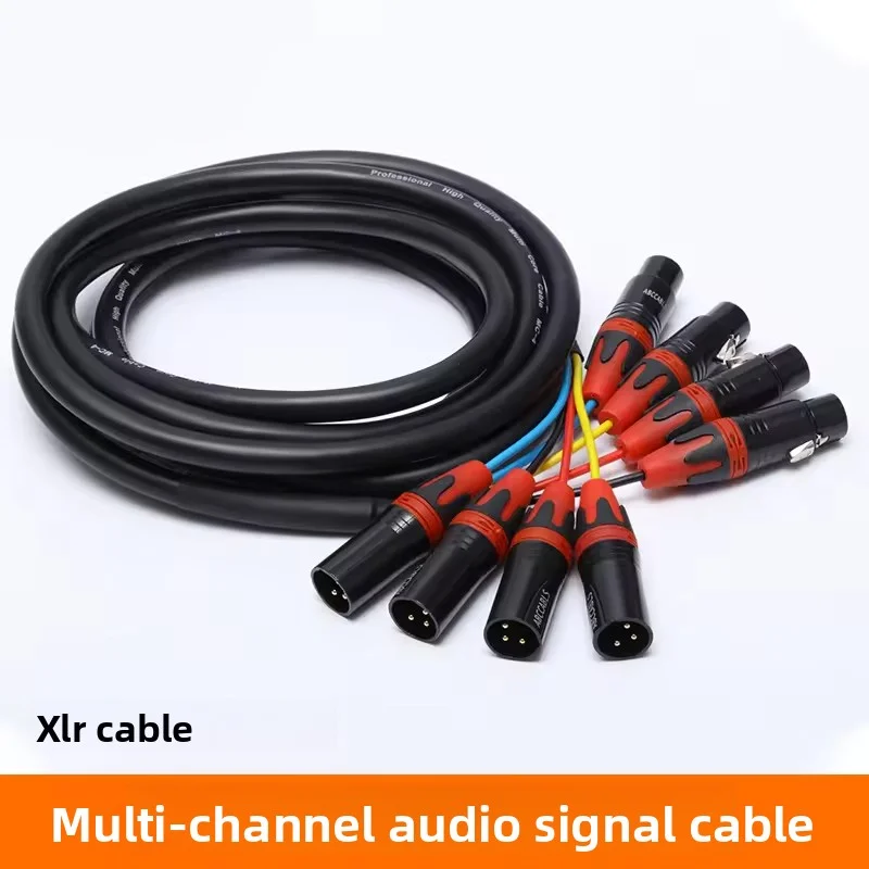 ABCCABLS Multi-channel XLR Cable 3/5 Pin Gold-plated Contact 5 Color Connector Balanced Audio Cable For Stage