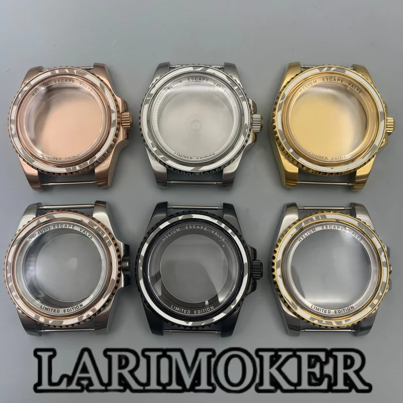 

Корпус для дайверских часов LARIMOKER 40 мм из нержавеющей стали с сапфировым стеклом, совместимый с механизмами NH35, ETA, PT5000, Miyota, DG2813, запчасти для модификации часов