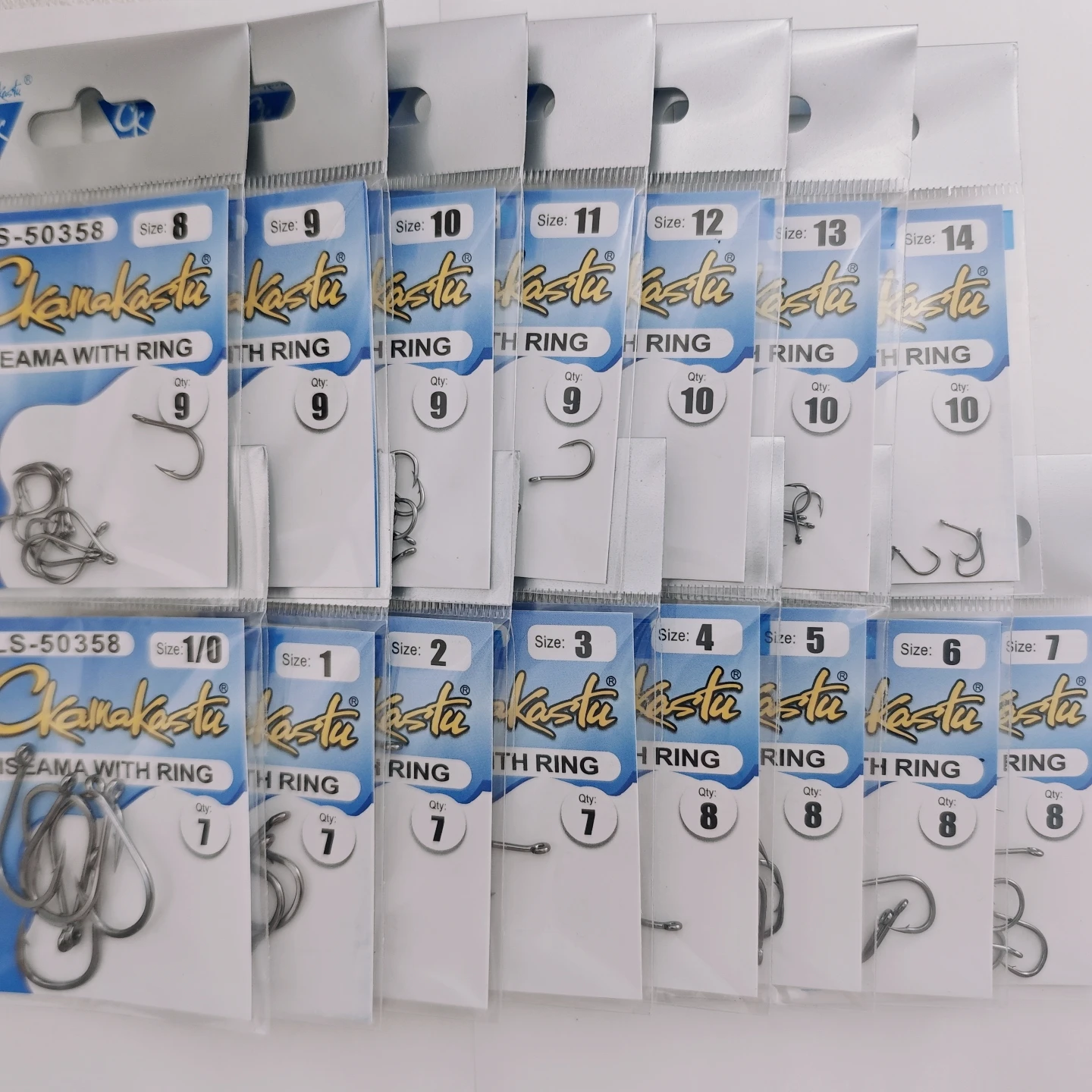30 Pacotes de Anzóis de Aço de Alto Carbono com Barbatana para Pesca Eficiente 1/0-14 #   Anzóis com Furo para Pesca de Carpa, Anzol Grande para Pesca com Mosca, Anzol para Minhoca