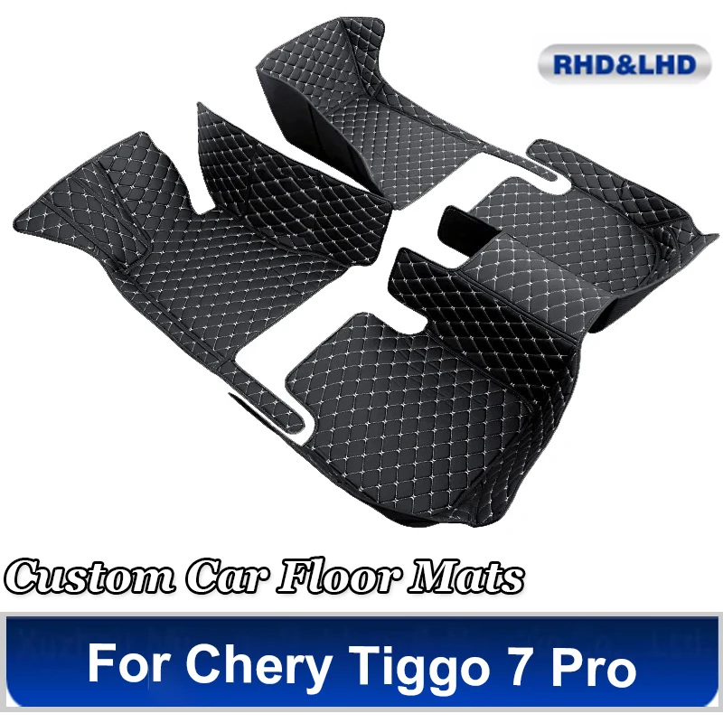 

Custom Made Leather Car Floor Mats For Chery Tiggo 7 Pro 2021 Carpet Rugs Foot Pads Accessories