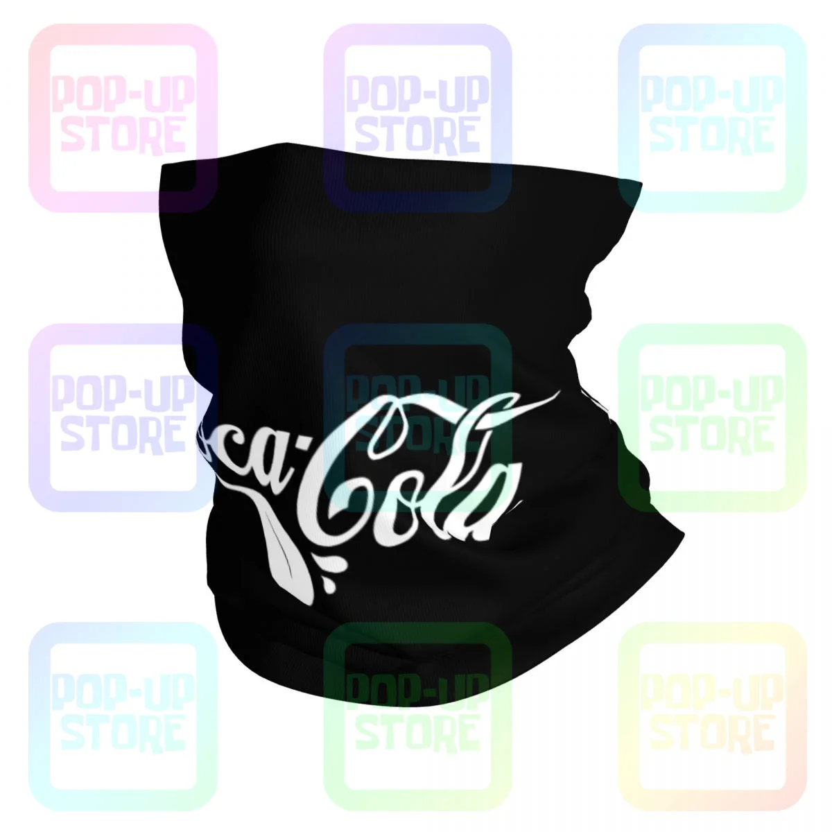 Coke Logo 2019 Cola Prints Neck Gaiter Bandana Sjaal Gezichtsmasker Zomer Jacht Multifunctionele