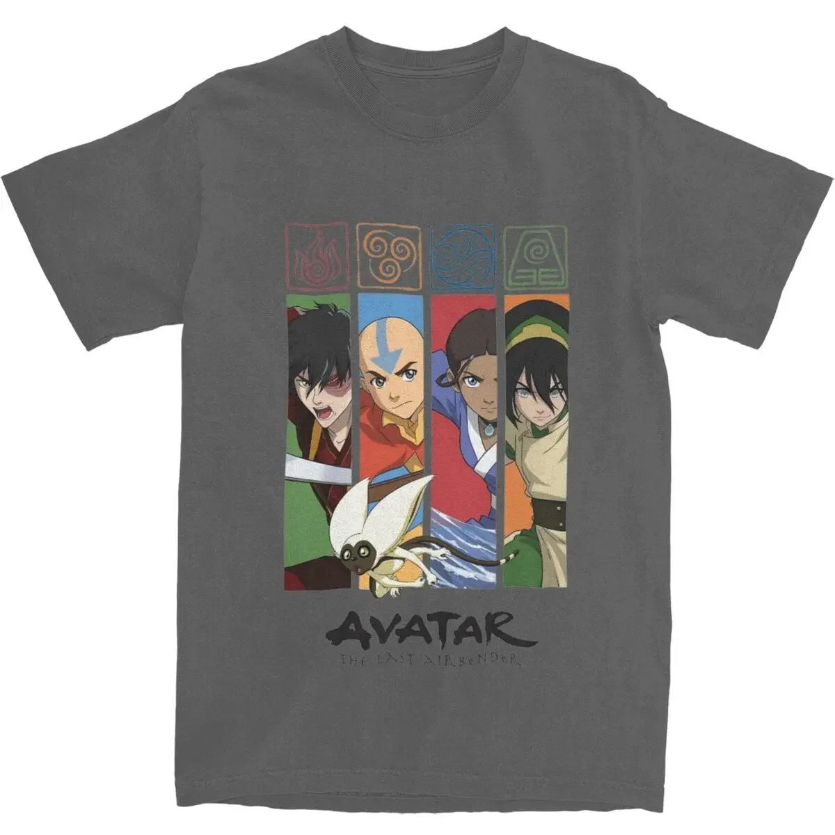 Short Clothing manga The Last Airbender Character Shirt Accessories Men Women's 100% Cotton Zuko Aang Katara Toph T-shirt 2024