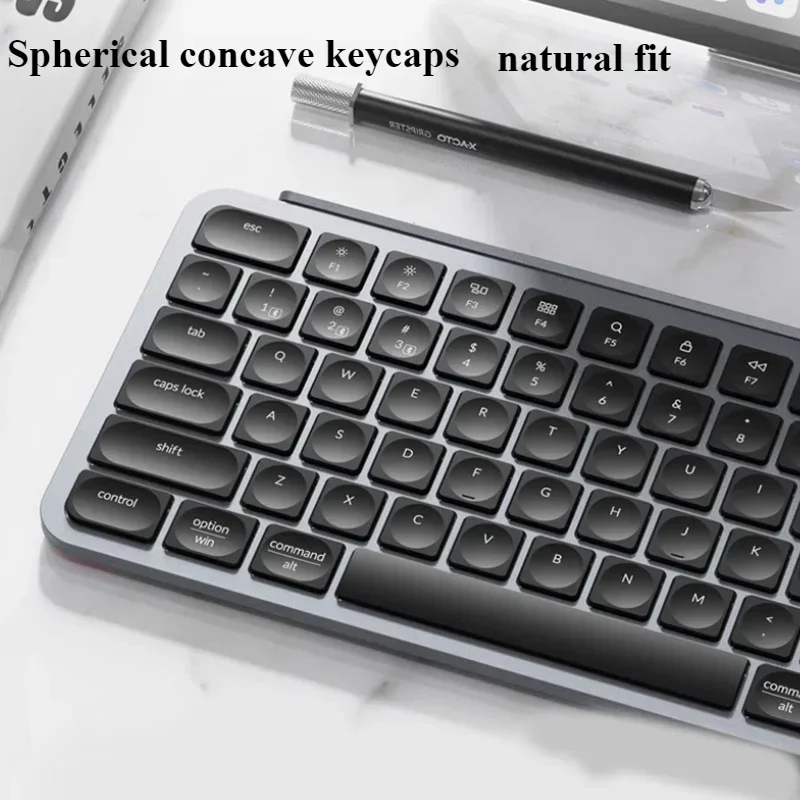 

B1Pro Wireless Keyboard Thin Light Tri-mode Portable 75% Layout Ergonomic Pc Lightweight Office Bluetooth Keyboard Win Mac