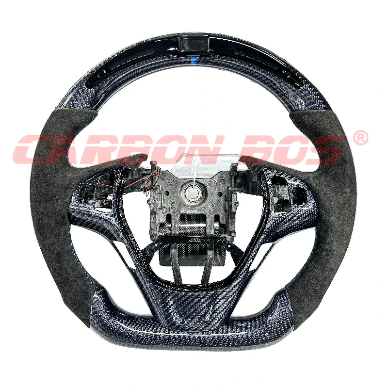 

Automotive Accessories Haute Couture Carbon Fiber Leather LED Car Steering Wheel for Hyundai Genesis Coupe Quality New 2010-2016