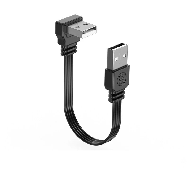 Kabel przedłużający USB 2.0 A męski-męski, kątowy 90 stopni, 5 cm, 10 cm, 100 cm, kabel USB2.0 męski-męski, prawy/lewy/dolny/górny. — zdjęcie produktu 4