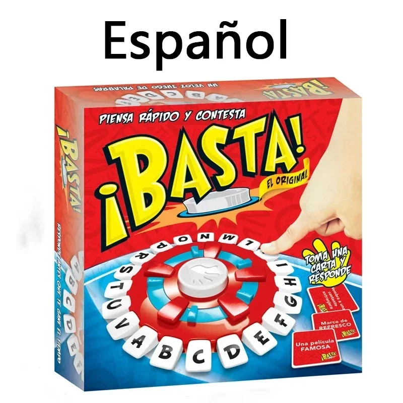 BASTA Spanish tapple Crazy Alphabet Game Fast-paced family board game Puzzle toy Christmas