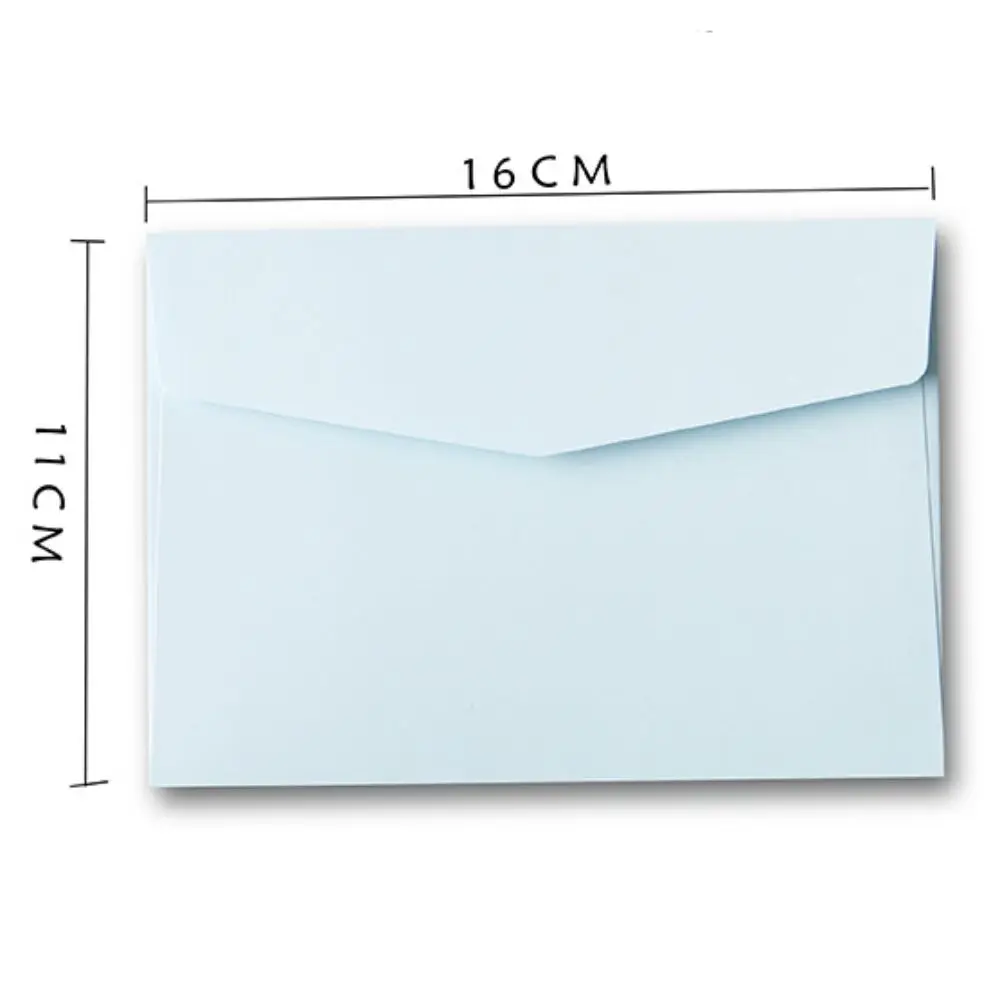 10pcs Mini Macaron Color Envelopes Candy Color Blank Macaron Color Greeting Cards DIY Card Packing Invitation Cards