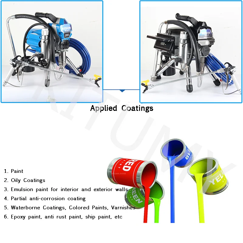 395&495 High-Pressure 2200W/3000W Airless Spraying Machine Professional Airless Spray Gun Airless Paint Sprayer Painting Machine