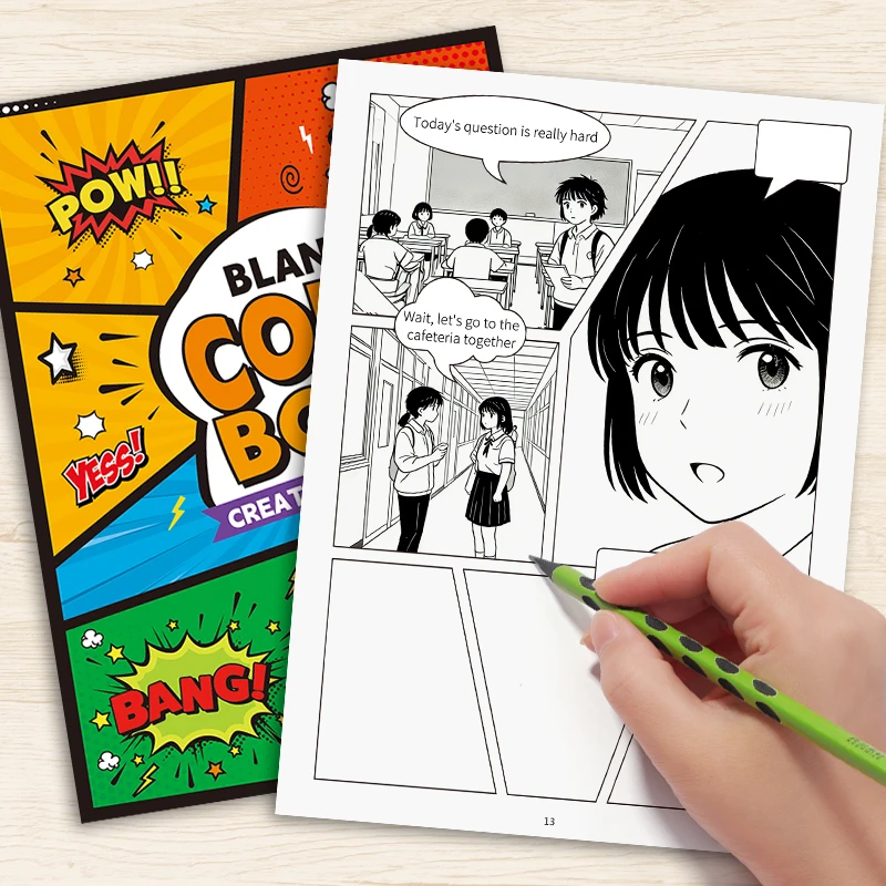 

Пустой альбом для комиксов: нарисуйте свои собственные комиксы с POW! БАМ! Шаблоны – Творческое изложение историй для всех возрастов