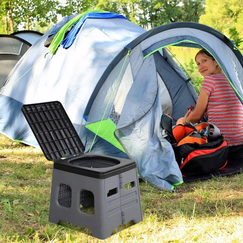 

Outdoor Travel Folding Adult Child Toilet Portable Camping Toilet Seat Multifunctional Outdoor Toilet Seat for Emergencies