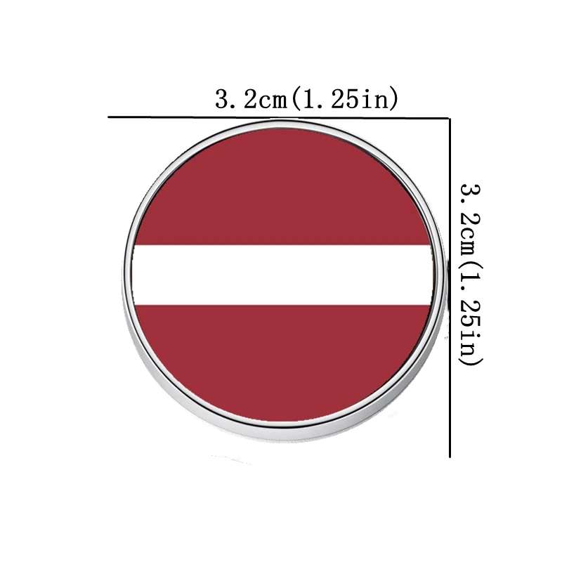 

Latvia Flag 32mm Fridge Magnets Sticker Tourist Souvenir 3d Resin Magnetic Refrigerator Sticker Home Decoration Gifts
