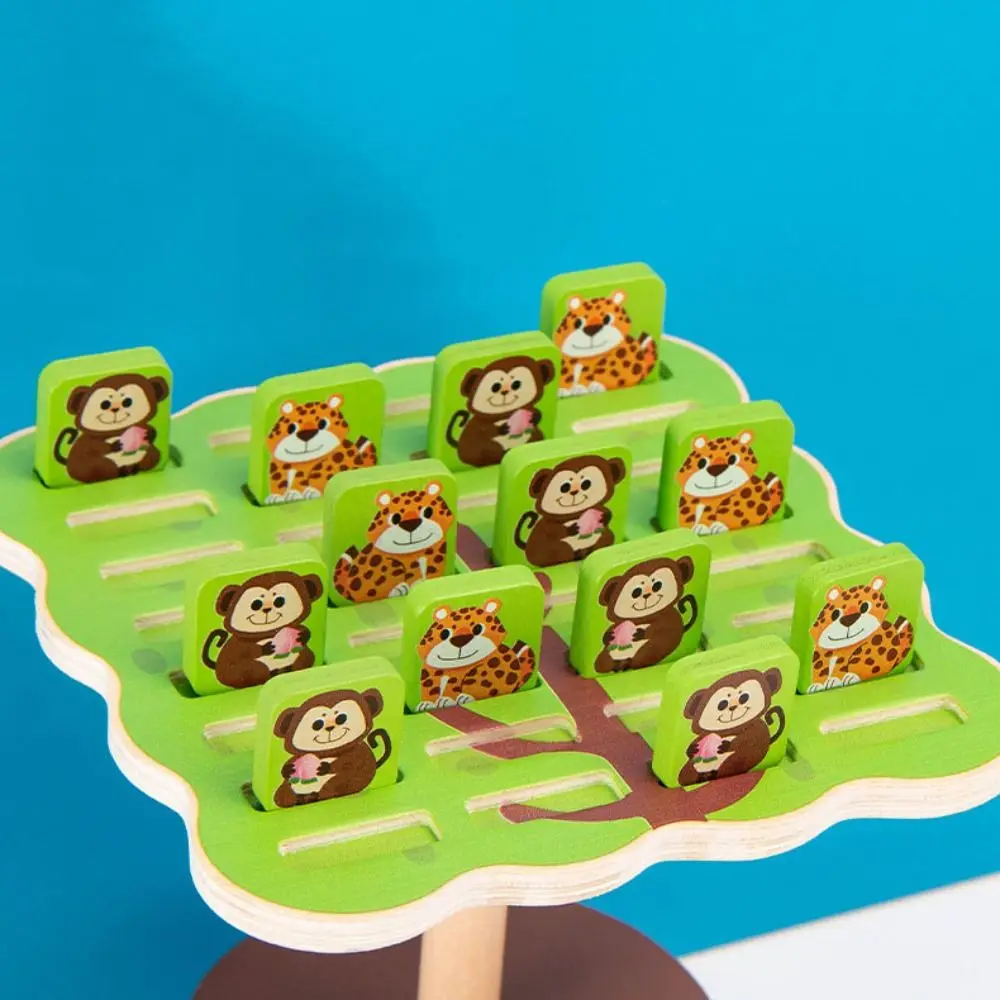 Family Games Animal Balance Tree Board Game Concentration Balancing Monkey Math Thinking Training Balance Puzzle