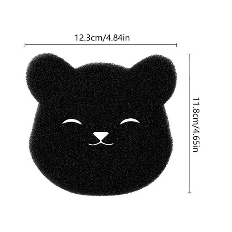 2pcs Pet Hair Remover Bear Shape Laundry Ball Washing Machine Lint Catcher Reusable Clothes Sofa Cat Dog Hair Cleaning Sponge