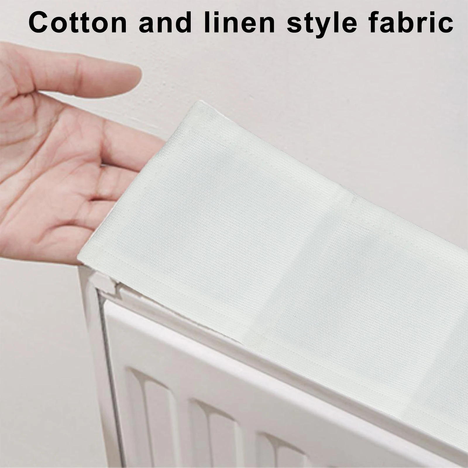 Cotton Linen Cover Magnetic Radiator Pad Dust Prevention 40 60 80 100 120 140 160 200CM*10CM Magnetic Fixation