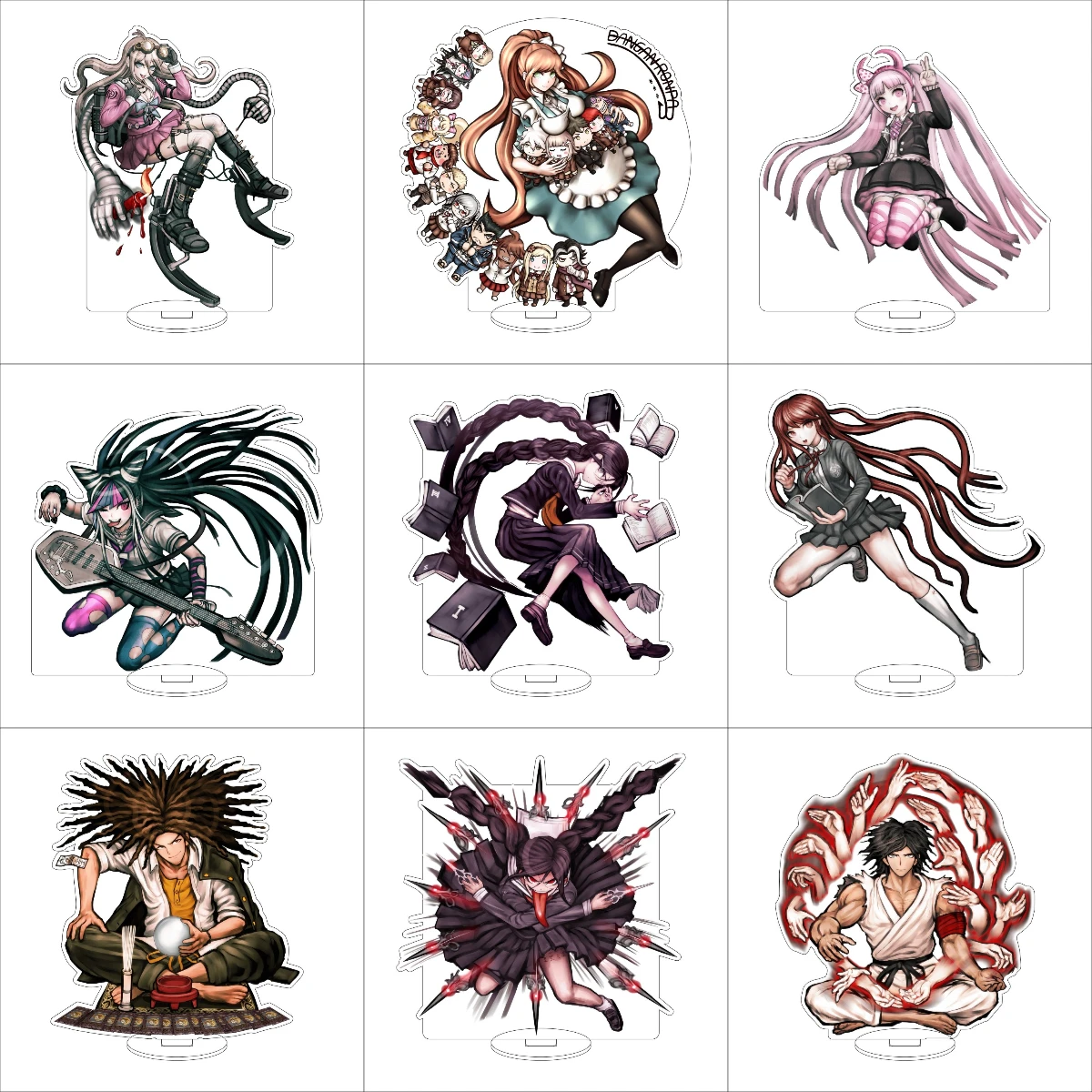 16CM Anime Danganronpa: Trigger Happy Havoc Cosplay soporte acrílico adornos Enoshima Junko figura soporte regalos de Halloween