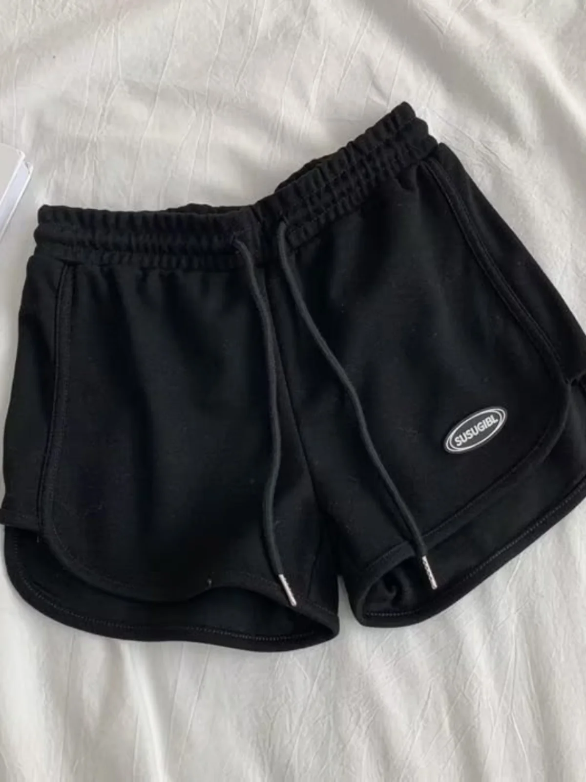 Męskie spodnie do biegania z jedwabiu lodowego, długość 3/4, wygodne spodnie domowe, sportowe, z niskim stanem.