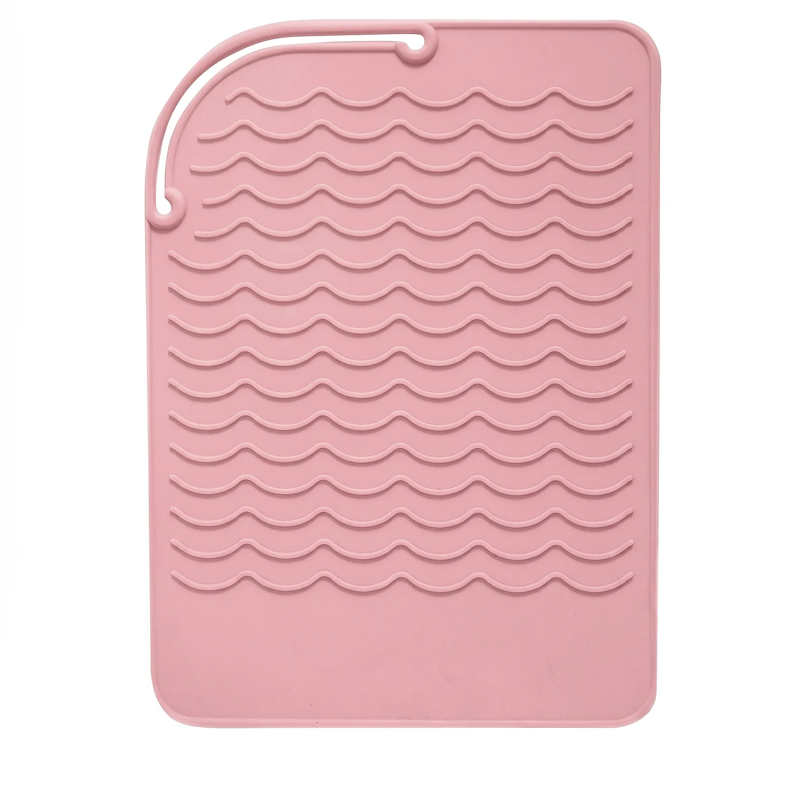 1pc Silicone Heat Resistant Mat For Hair Styling Tools, Pad For Curling lrons And Straighteners, Portable Styling Heat Mat