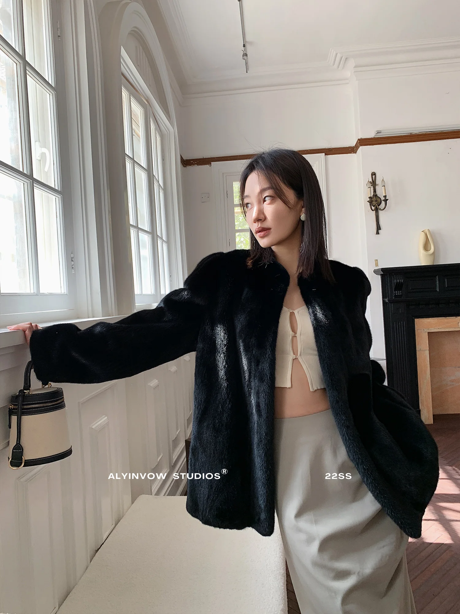 HDHOHR 2024 New Real Mink Fur Coat Women Fashion High Grade Whole Fur Women Coat Winter Thick Warm  Real Mink fur Jackets Femal